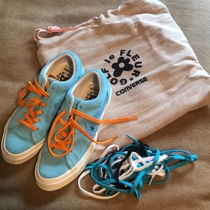 CONVERSE GOLF LE FLEUR SIZE 8 WOMENS / 6 MENS BLUE